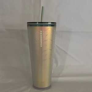 New Starbucks Gold and Green (mermaid)Tumbler with Straw